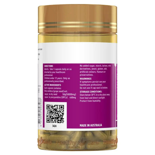 Healthy Care 加强版葡萄籽58000mg 200粒
