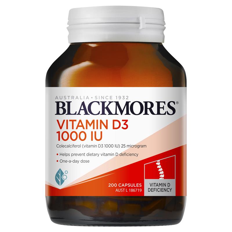 Blackmores 維他命D3 1000IU 200粒