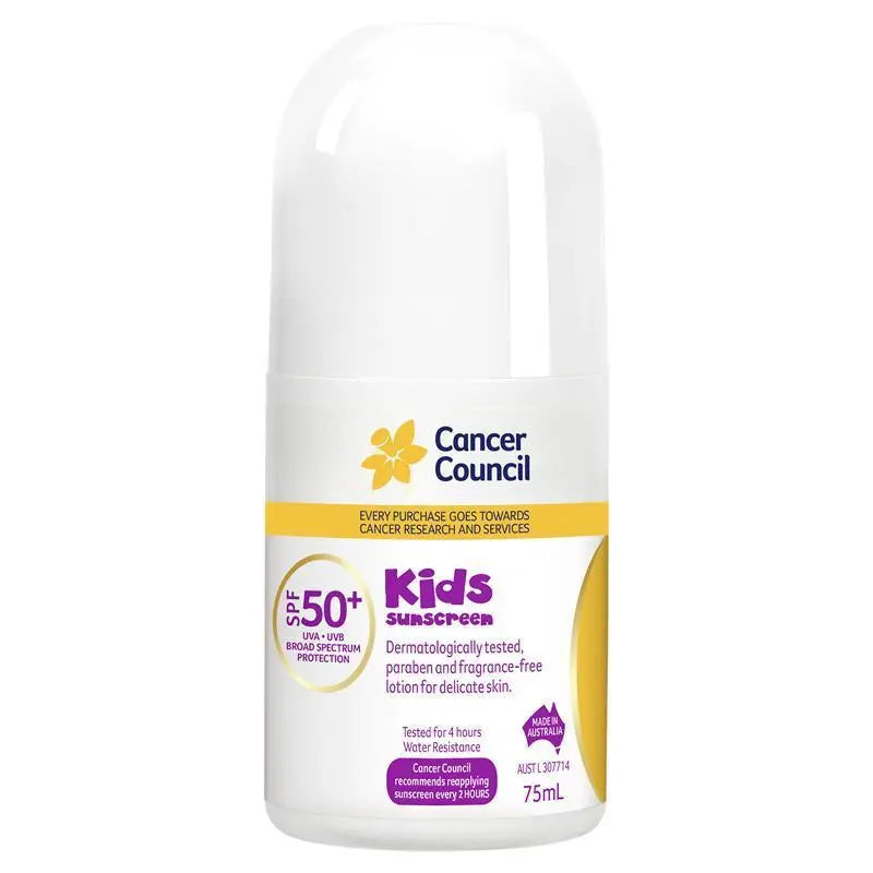 Cancer Council 兒童防曬霜滾珠SPF50+ 75ml
