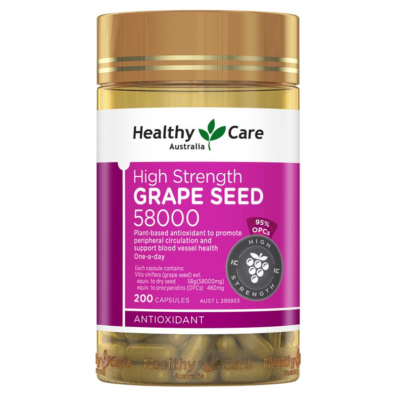 Healthy Care 加强版葡萄籽58000mg 200粒