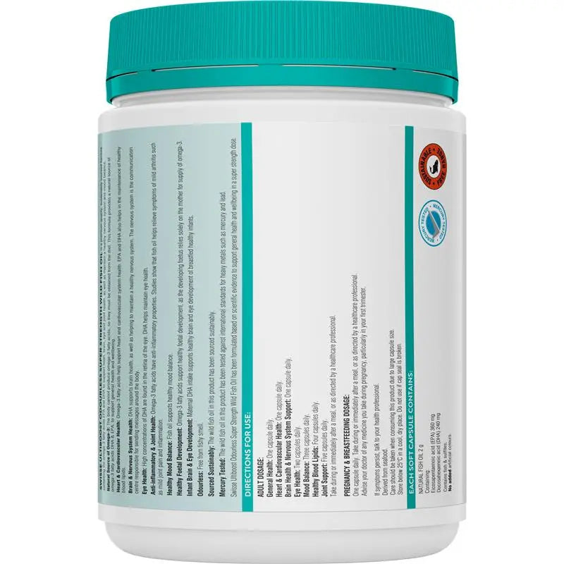 Swisse 無腥魚油2000mg 200粒