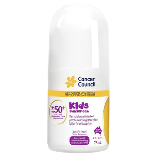 Cancer Council 兒童防曬霜滾珠SPF50+ 75ml