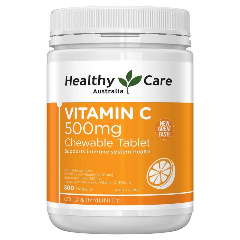 Healthy Care 維他命C咀嚼片 500粒