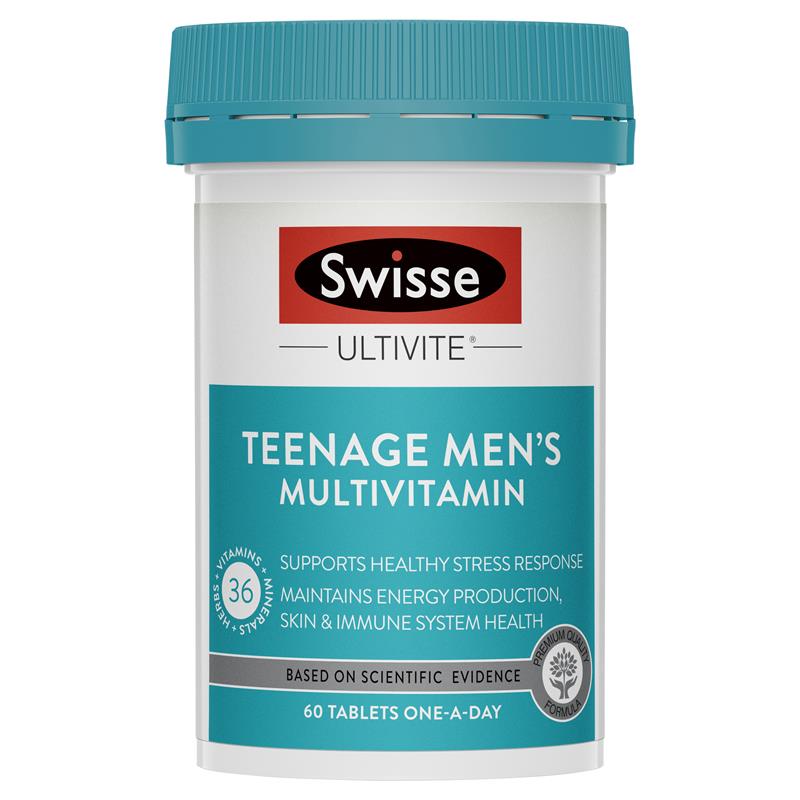 Swisse 青少年綜合維他命 男生款 60粒