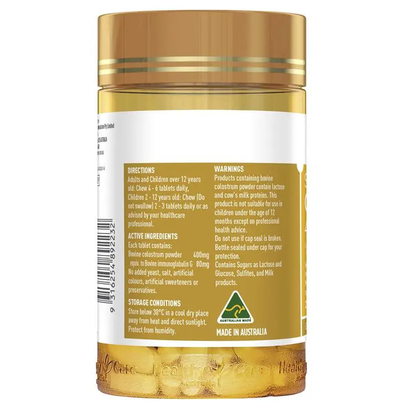 Healthy Care 牛初乳片 400mg  200粒