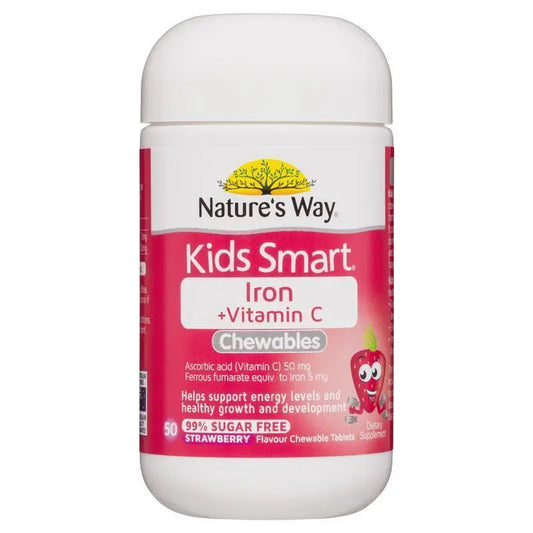 Nature's Way Kids Smart 兒童咀嚼鐵補充錠 50顆