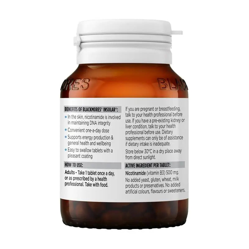 Blackmores insolar 煙酰胺美白片 60粒