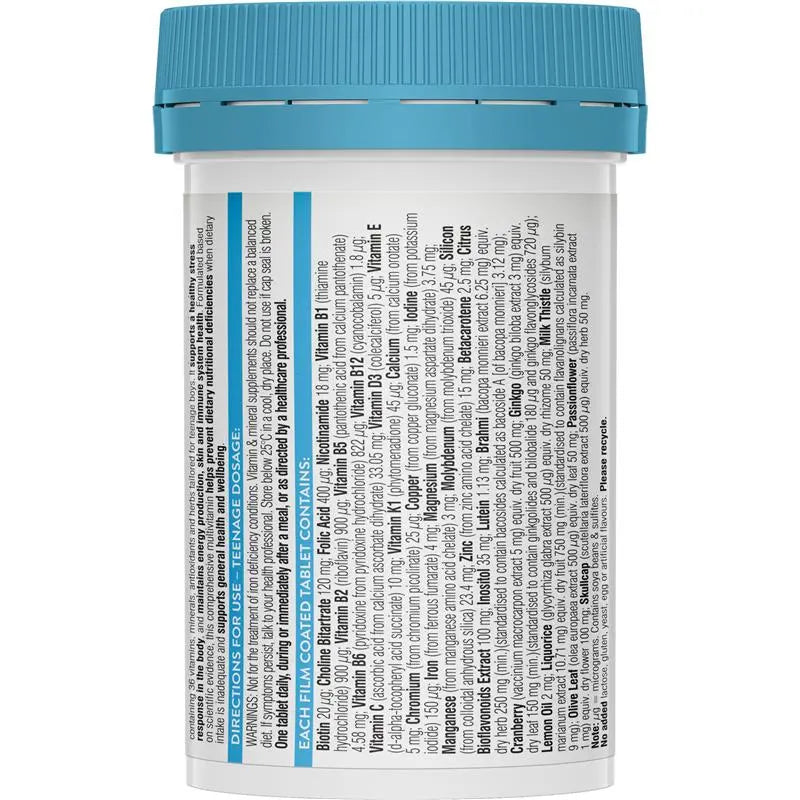 Swisse 青少年綜合維他命 男生款 60粒